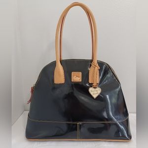 Dooney & Bourke Black  patent Leather Stachel Leather Bag